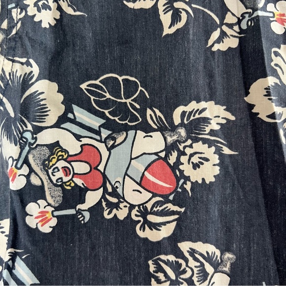 Quicksilver 90’s Vtg Vintage Cowgirl Riding A Bomb Mens Buttoned Shirt S… - Picture 3 of 8